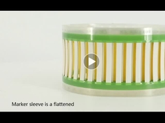 Les manches d'identification rétrécissables à haute température et à chaleur rétrécissent au taux 2:1