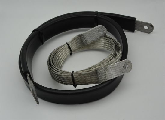 Connecteur électrique plat tressé en cuivre flexible
