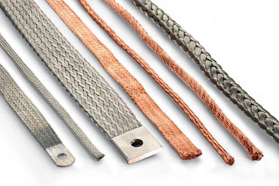 Connecteur à tresse en cuivre très polyvalent et flexible pour connexion électrique