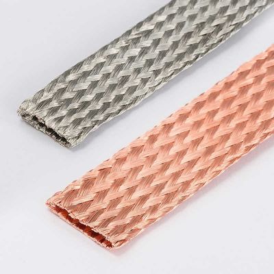 Connecteurs électriques à tresses en cuivre plat et flexible Résistance à haute température