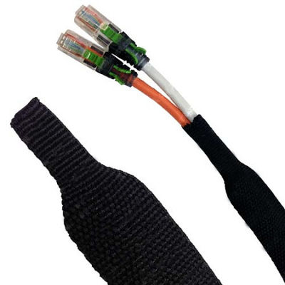 Résistance à l'abrasion de la pochette tressée expandable en PET à haute flexibilité