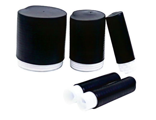 Cable en caoutchouc de silicone liquide LSR kits de finition de rétrécissement à froid Cap de fin noir