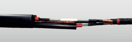 Joints rétrécissors thermiques à 3 cœurs pour câbles MV jusqu'à 42 KV