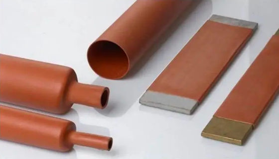 Tubes de polyolefine à tension moyenne à barres de bus reliées entre elles, tubes isolants à rétrécissement thermique
