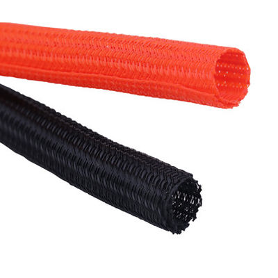 Résistance au feu, résistance à l'abrasion Polyester monofilament auto-extinguissant la chaleur Récupérable manche tressée