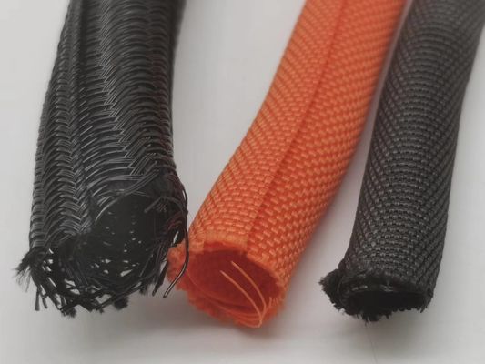 Résistance au feu, résistance à l'abrasion Polyester monofilament auto-extinguissant la chaleur Récupérable manche tressée