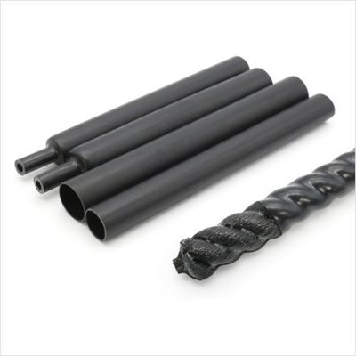 Résistant à la flamme adhésif revêtu d'un revêtement de paroi lourd, relié par une croix de polyolefine, tubes rétrécissants thermiques