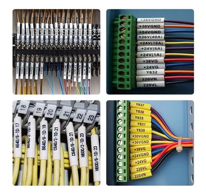 0.2mm-0.5mm Épaisseur du câble électrique accessoires d'identification du tube de rétrécissement thermique Manche d'identification