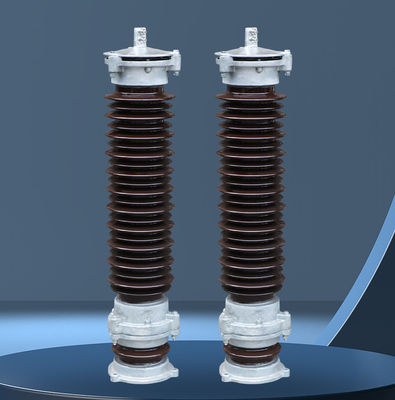 Porcelaine Arrestateur d'oxydes métalliques de surtension d'une centrale électrique en céramique Type Arrestateur d'oxydes de zinc