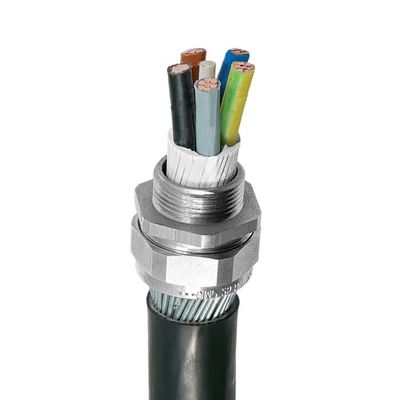 Presse-étoupe en laiton nickelé M10X1.5(3-6.5) Connecteur étanche IP68